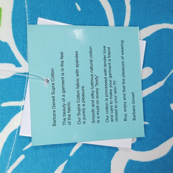 Barbara Gerwit💙 💚 3/4 sleeve, cotton/spandex dress, size XL 🆕 - Picture 8 of 15